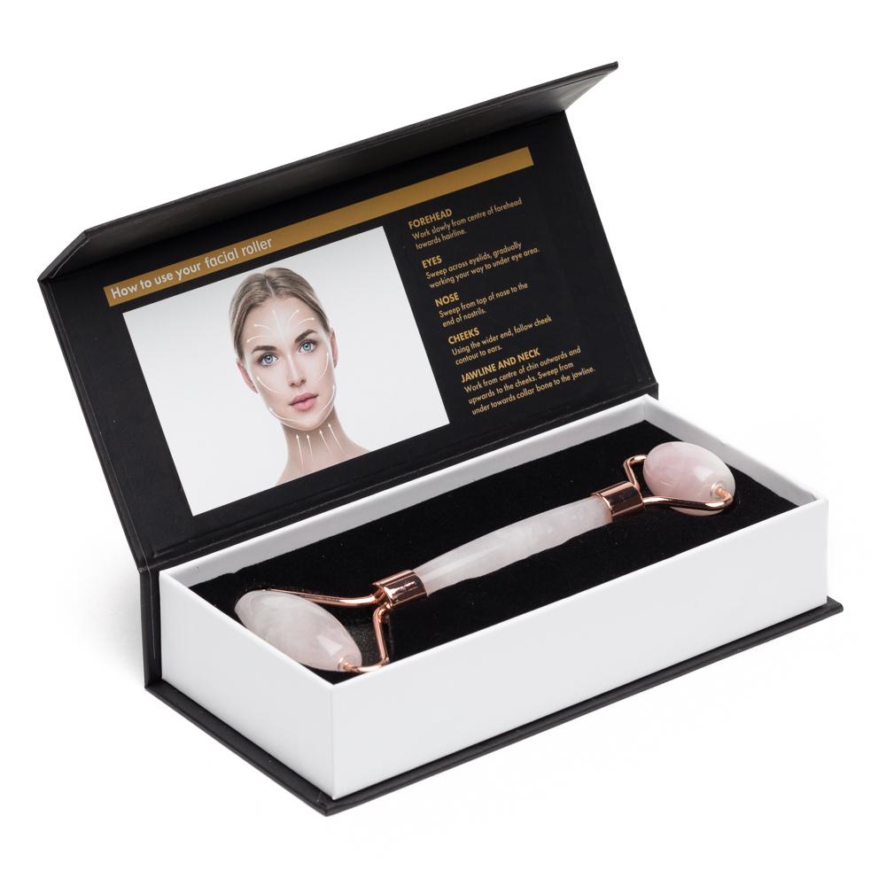 Rose Quartz Facial Roller – Dual-Ended Beauty Tool for Calming, Cooling & Skin Radiance